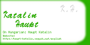 katalin haupt business card